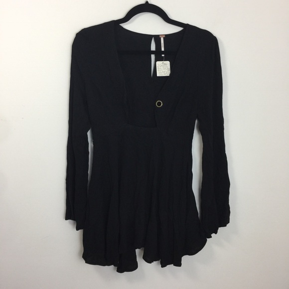 Free People Dresses & Skirts - Free People NWT Flawed Mini Bell Sleeve Dress